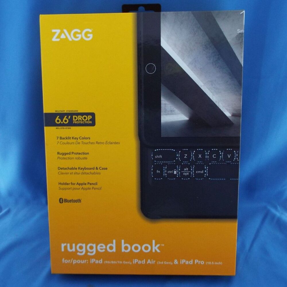 ZAGG Rugged Book Keyboard Case Apple iPad Pro 10.5 103104613
